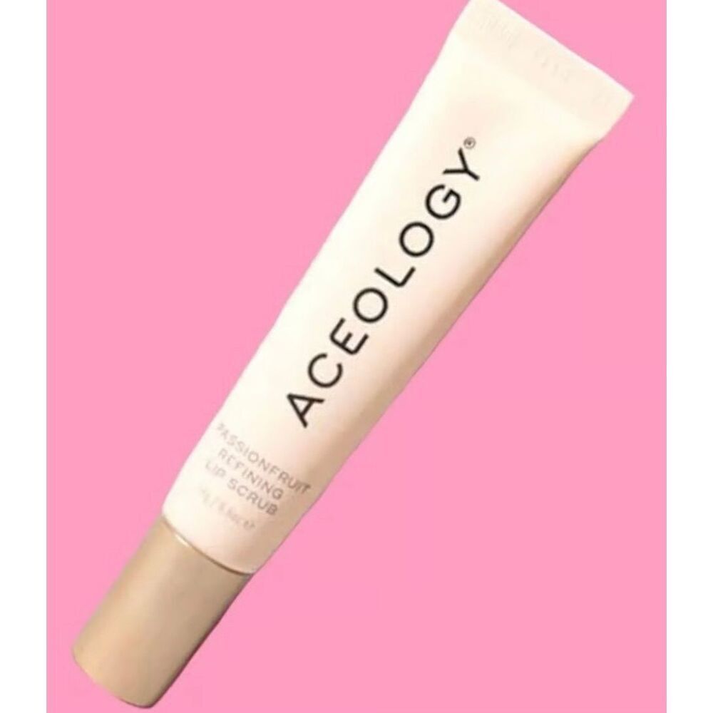 ACEOLOGY-NWT - Passionfruit Refining Lip Scrub. Full Size/Sealed Product/No Boz - Picture 10 of 14